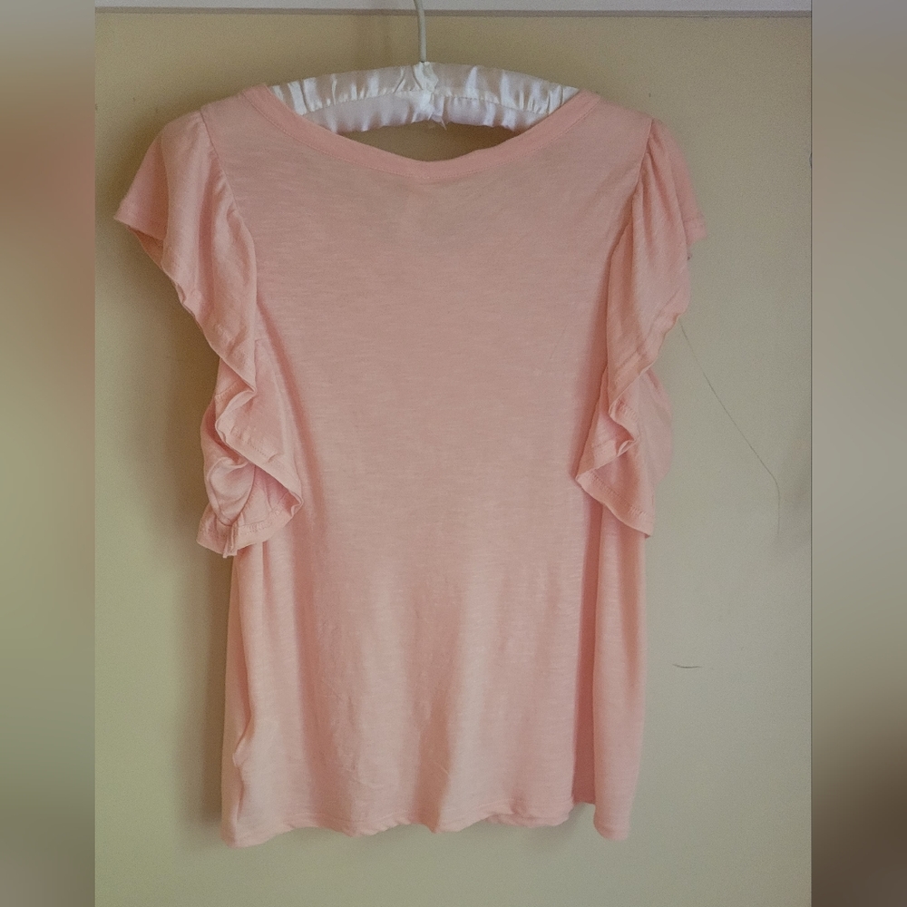 PACT - Tissue Slub Femme Ruffle Tee - Picture 3 of 3